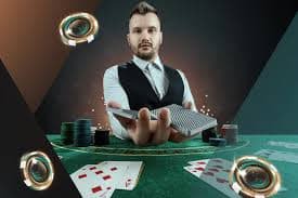 Dealer profesional di meja Casino Hold'em